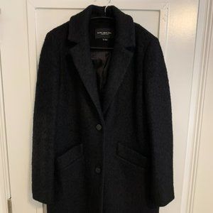Marc New York Boiled Wool Black Coat